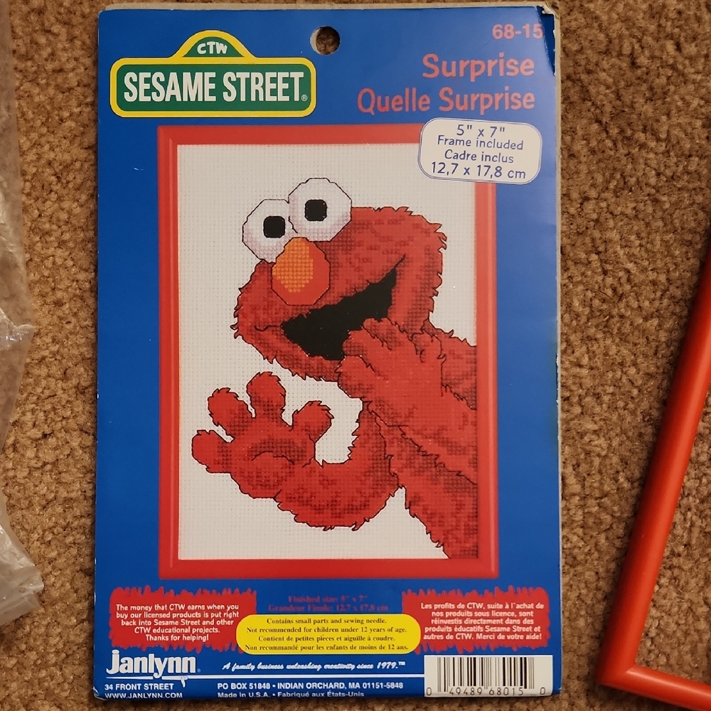 Sesame Street Elmo Cross Stitch Kit